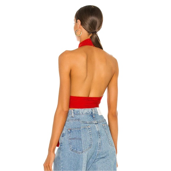 Superdown Jennifer Wrap Top in Red from Revolve - Picture 3 of 7